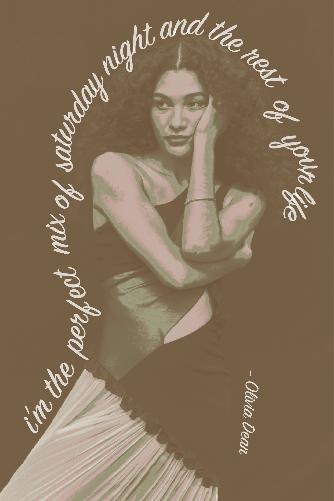 Olivia Dean lyric poster